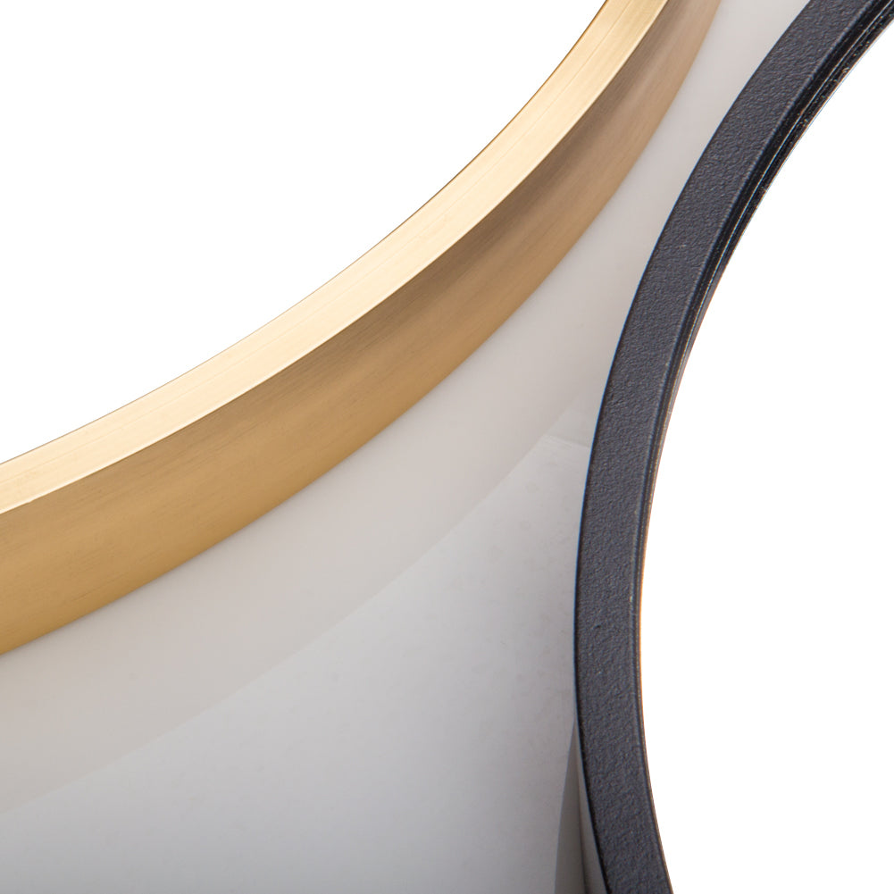 Tempered Mirror 28" Wall Circle Mirror For Bathroom, Gold Round Mirror For Wall, 20 Inch Hanging Round Mirror For Living Room, Vanity, Bedroom Gold Glass