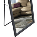 Third Generation, Black Thick Wooden Frame Full Body Mirror, Large Floor Standing Mirror, Dressing Mirror, Decorative Mirror, Suitable For Bedrooms, Living Rooms, Clothing Stores57.9