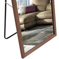 Third Generation Packaging Upgrade, Thickened Border, Brown Wood Grain Solid Wood Frame Full Length Mirror, Dressing Mirror, Bedroom Entrance, Decorative Mirror, And Floor Standing Mirror. 57.9