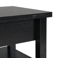 Lift Top Coffee Table, Multi Functional Coffee Table With Open Shelves, Modern Lift Tabletop Dining Table For Living Room, Home Office, Black Black Primary Living Space Particle Board