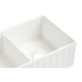 Inch White Farmhouse Sink Deep Apron Sink Undermount Farmhouse Kitchen Sink Single Farm Sink White Ceramic