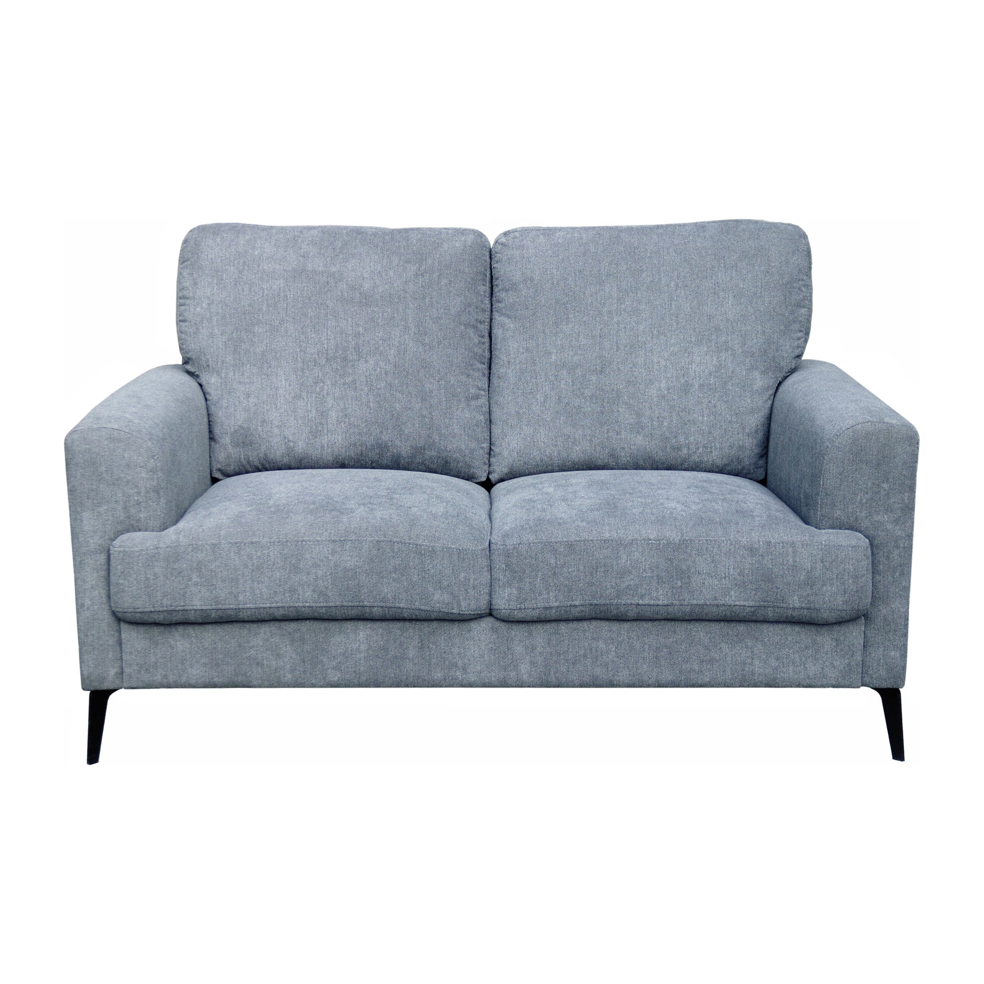 Jackson 84.5" Gray Chenille Sofa Loveseat Chair Living Room Set Gray Chenille