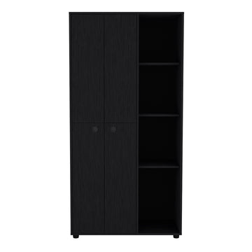 Armoire Boise, Bedroom, Black Black Particle Board Engineered Wood