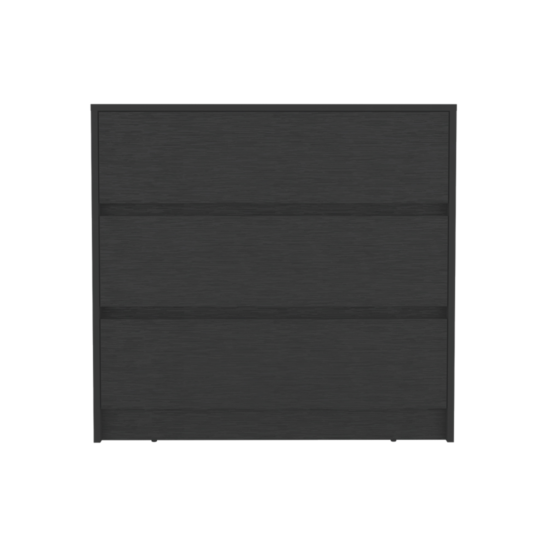Lewes 2 Piece Bedroom Set, Dresser Armoire, Black Black Particle Board Engineered Wood