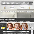 Same As W1340142519 L2007 G 7 Led Modern Chrome Makeup Light, 7 Lights Acrylic Chrome Makeup Mirror Light Chrome Acrylic,Stainless Steel