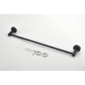 6 Piece Bathroom Towel Rack Set Wall Mount Matte Black Aluminium