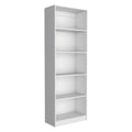Platte 3 Piece Living Room Set With 3 Bookcases, White White Particle Board Engineered Wood