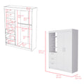 Armoire Rumanu, Bedroom, White White Particle Board Engineered Wood