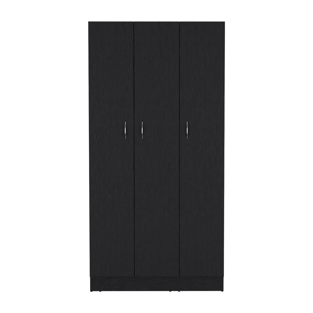 Wardrobe Erie, Bedroom, Black Black Particle Board Engineered Wood