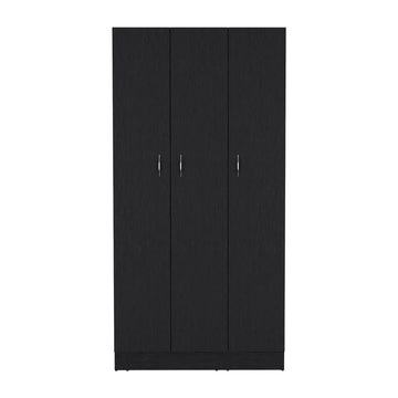 Wardrobe Erie, Bedroom, Black Black Particle Board Engineered Wood