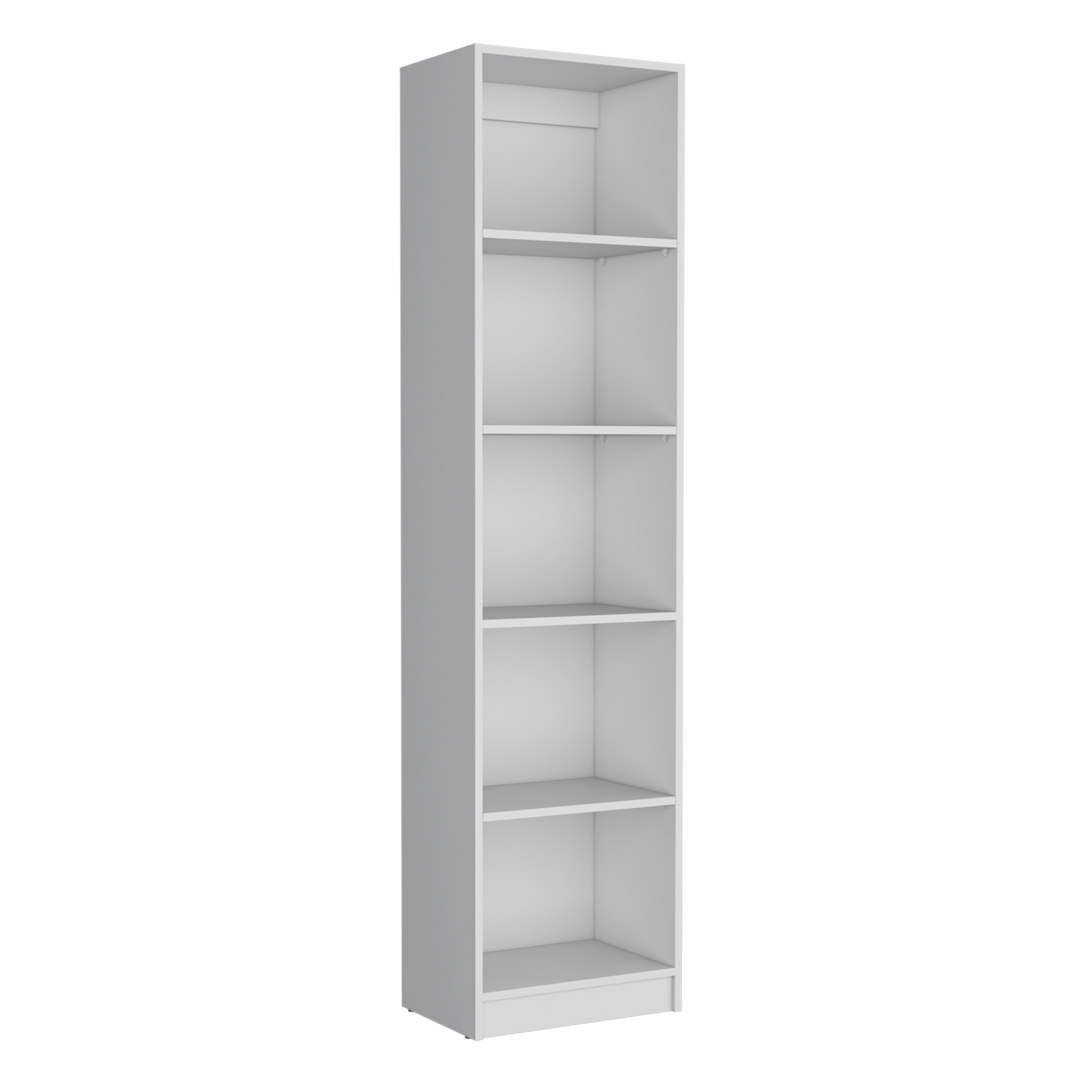 Platte 3 Piece Living Room Set With 3 Bookcases, White White Particle Board Engineered Wood