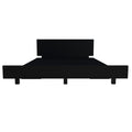 Twin Bed Base Cervants, Bedroom, Black Twin Black Particle Board Engineered Wood