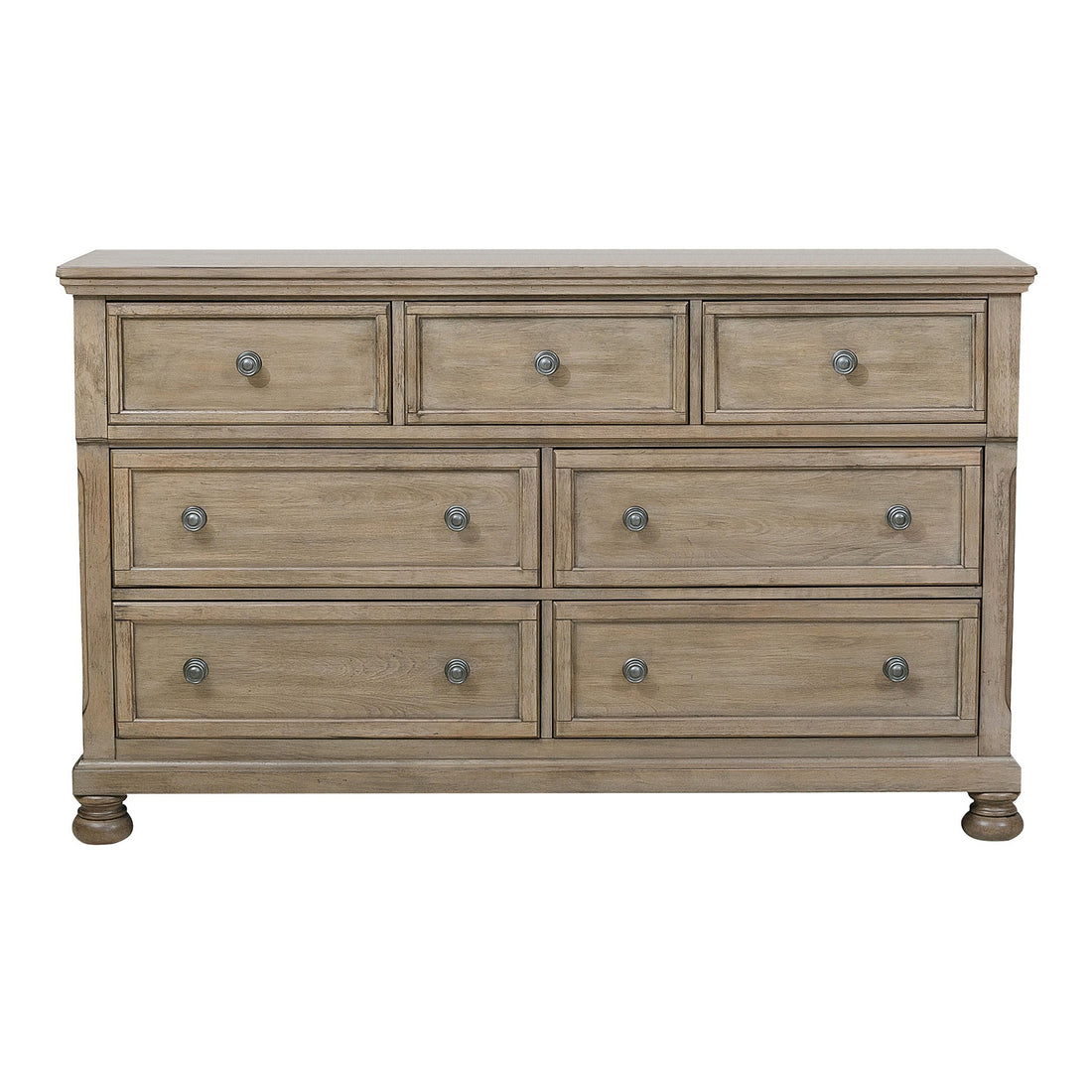 Classic Bedroom Furniture 1Pc Dresser With 7 Drawers And Jewelry Tray Traditional Design Furniture Gray Finish Gray Bedroom Classic,Traditional,Transitional Wood