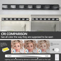 Same As W1340142518 L2005 B 7 Led Modern Black Vanity Lights, 7 Lights Acrylic Matte Black Bathroom Vanity Lights Over Mirror Black Acrylic,Iron