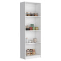 Utah 3 Piece Living Room Set With 3 Bookcases, White White Particle Board Engineered Wood