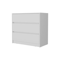 Lewes 2 Piece Bedroom Set, Dresser Armoire, White White Particle Board Engineered Wood