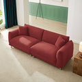 Loveseat Sofa Couch For Modern Living Room,2 Seater Sofa For Small Detachable Sofa Cover Space Spring Cushion And Solid Wood Frame ,Red Red Polyester