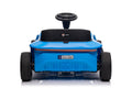 24V Electric Drifting Go Kart For Kids, Electric Ride On Toy W 85W*2 Motors, 8Mph Max Speed, Safety Belt, Music, Horn, Usb Blue Abs