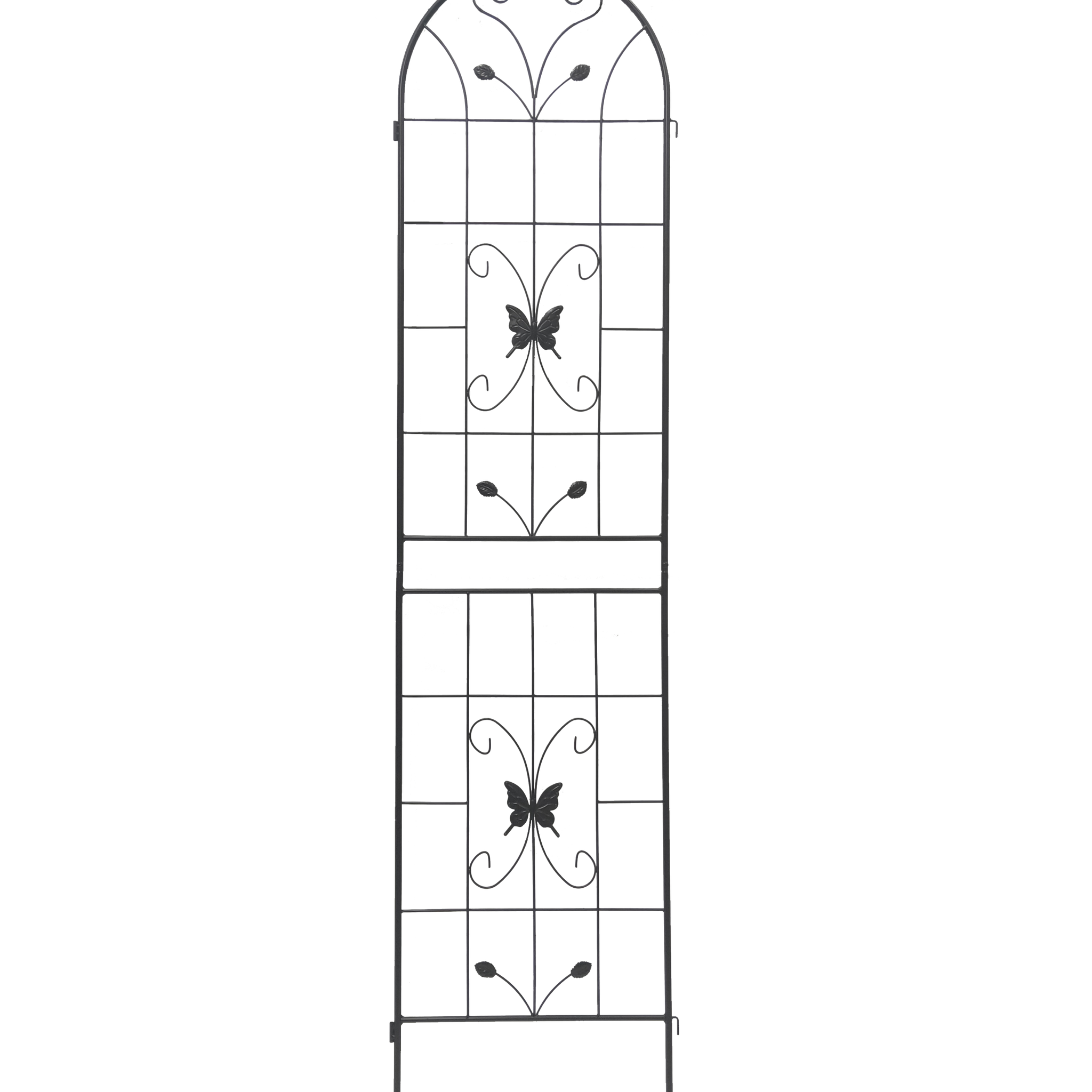 2 Pack Metal Garden Trellis 86.7" X 19.7" Rustproof Trellis For Climbing Plants Outdoor Flower Support Cream White Cream White Garden & Outdoor Iron