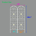 2 Pack Metal Garden Trellis 86.7