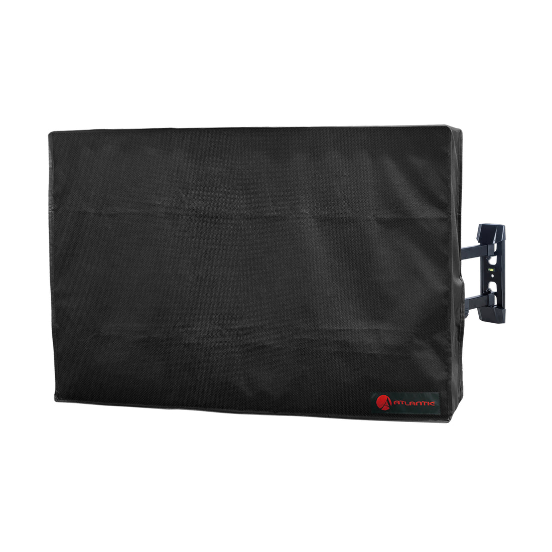 Weatherproof Protective Tv Cover With Remote Control Pocket Black Nylon Mesh