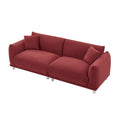 Loveseat Sofa Couch For Modern Living Room,2 Seater Sofa For Small Detachable Sofa Cover Space Spring Cushion And Solid Wood Frame ,Red Red Polyester