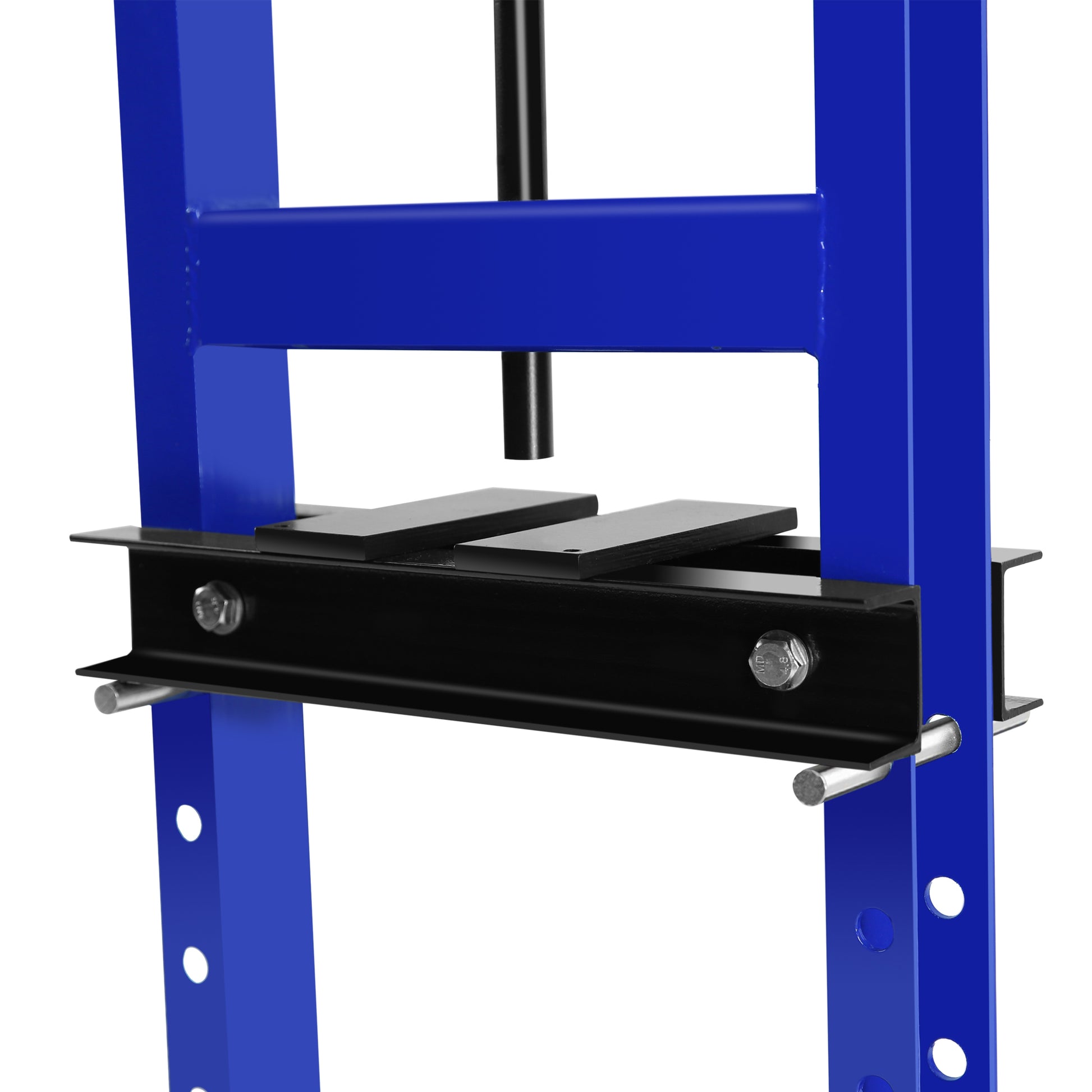 Steel H Frame Hydraulic Shop Press With Stamping Plates To Bend, Straighten, Or Press Parts, Install Bearings And U Joints, 6 Ton Capacity, Blue Blue Steel