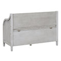 Rustic Style Solid Wood Entryway Multifunctional Storage Bench With Safety Hinge Gray Wash Beige High Back Gray Wash Primary Living Space Beige Mdf