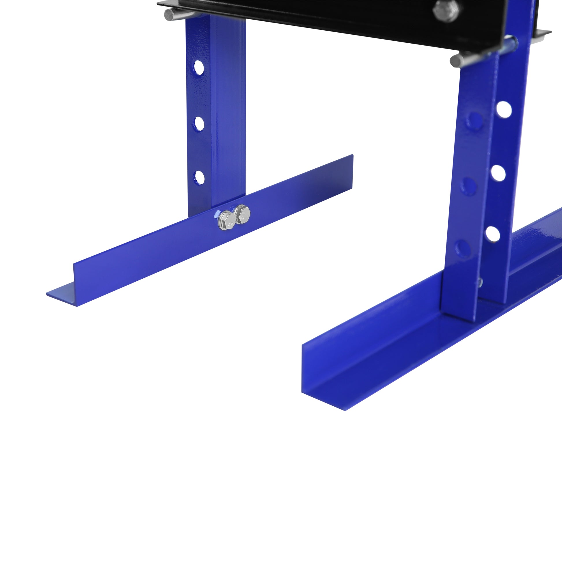 Steel H Frame Hydraulic Shop Press With Stamping Plates To Bend, Straighten, Or Press Parts, Install Bearings And U Joints, 6 Ton Capacity, Blue Blue Steel