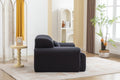 Large Size 1 Seater Sofa, Pure Foam Comfy Sofa Couch, Modern Lounge Sofa For Living Room, Apartment Dark Grey Foam Spring