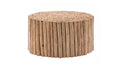 T1009 32 Coffee Table Natural Natural Primary Living Space Modern Round Open Storage Coffee & End Tables Wood