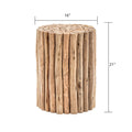 Et1009 16 End Table Natural Natural Primary Living Space Contemporary,Modern Open Storage Coffee & End Tables Wood