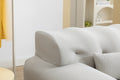 Large Size 1 Seater Sofa, Pure Foam Comfy Sofa Couch, Modern Lounge Sofa For Living Room, Apartment Beige Foam Spring