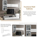 High Gloss Tv Stand With Large Storage Space, Media Console For Tvs Up To 78