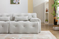 Large Size 2 Seater Sofa, Pure Foam Comfy Sofa Couch, Modern Lounge Sofa For Living Room, Apartment Beige Foam Spring