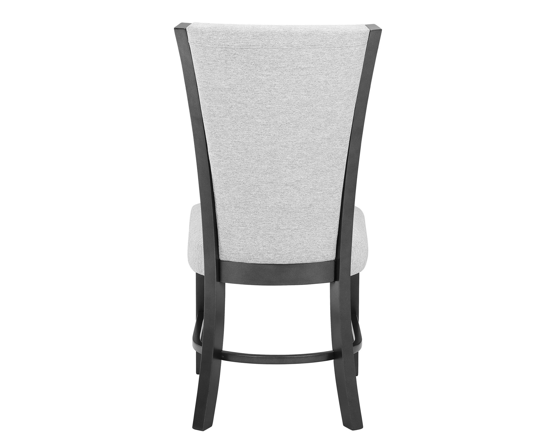 2Pc Contemporary Glam Upholstered Dining Side Chair Padded Dove Gray Fabric Upholstery Seat Back Wooden Furniture Gray Dining Room Contemporary,Farmhouse Dining Chairs Wood