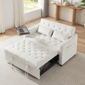Cream White Velvet Sofa Bed Cream White Velvet Wood Tufted Back Foam Velvet 2 Seat