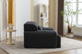 Large Size 1 Seater Sofa, Pure Foam Comfy Sofa Couch, Modern Lounge Sofa For Living Room, Apartment Black Foam Spring