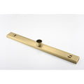 36 Inches Linear Shower Drain, Included Hair Strainer And Leveling Feet Brushed Gold Stainless Steel