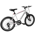 A20215 Kids Bicycle 20 Inch Kids Montain Bike Gear 7 Speed Bike For Boys And Girls White Pink Steel