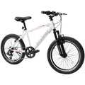A20215 Kids Bicycle 20 Inch Kids Montain Bike Gear 7 Speed Bike For Boys And Girls White Pink Steel