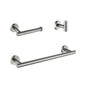 3 Piece Bathroom Hardware Set Brushed Nickel Stainless Steel