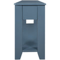 55'' Modern Console Table Sofa Table For Living Room With 3 Drawers And 1 Shelf As Same As Wf299185Aac Blue Solid Wood