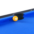 6 Ft Pool Table With Table Tennis Top Black With Blue Felt Black Blue Engineered Wood