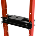 Steel H Frame Hydraulic Garage Shop Floor Press With Stamping Plates, With A Pressure Gauge,12 Ton 24,000 Lb Capacity, Red Red Steel