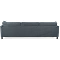 107.87'Sectional Sofa Couch With 1 Ottoman,Seat Cushion And Back Cushion Removable Dark Gray Polyester