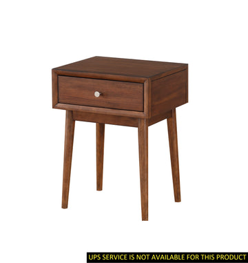 Modern Style 1Pc End Table Drawer Brown Finish Living Room Furniture Stylish Table Brown Brown Primary Living Space Mid Century Modern,Modern,Retro Drawers Coffee & End Tables Wood