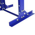 Steel H Frame Hydraulic Shop Press With Stamping Plates To Bend, Straighten, Or Press Parts, With A Pressure Gauge, Install Bearings And U Joints, 12 Ton 24,000 Lb Capacity Blue Steel