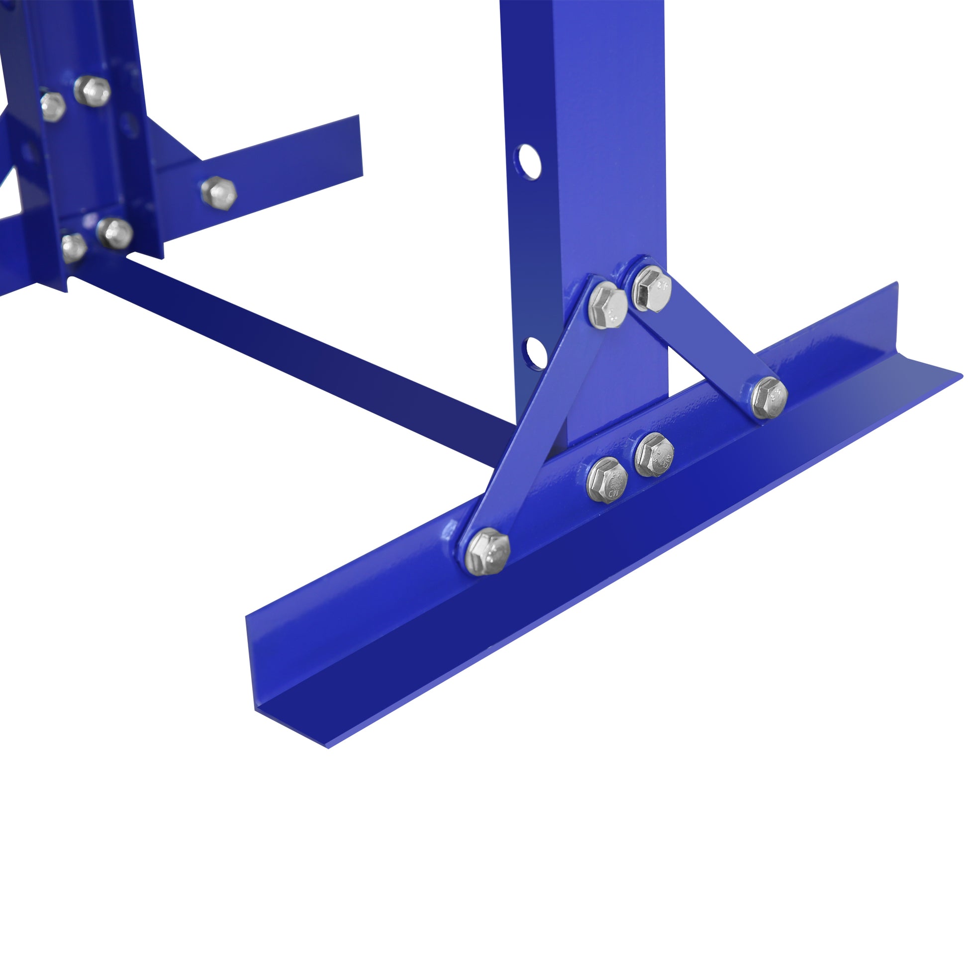Steel H Frame Hydraulic Shop Press With Stamping Plates To Bend, Straighten, Or Press Parts, With A Pressure Gauge, Install Bearings And U Joints, 12 Ton 24,000 Lb Capacity Blue Steel
