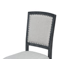 Rustic Extendable 84Inch Dining Table Set With 24Inch Removable Leaf6 Upholstered Armless Dining Chairs And 2 Padded Arm Chairs, 9 Pieces, Black Wood Dining Room Extendable Rubberwood Rectangular Dining Table With Chair Upholstered Chair Wood Black Gray